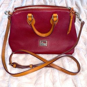 Dooney & Bourke Red Leather Crossbody Handbag